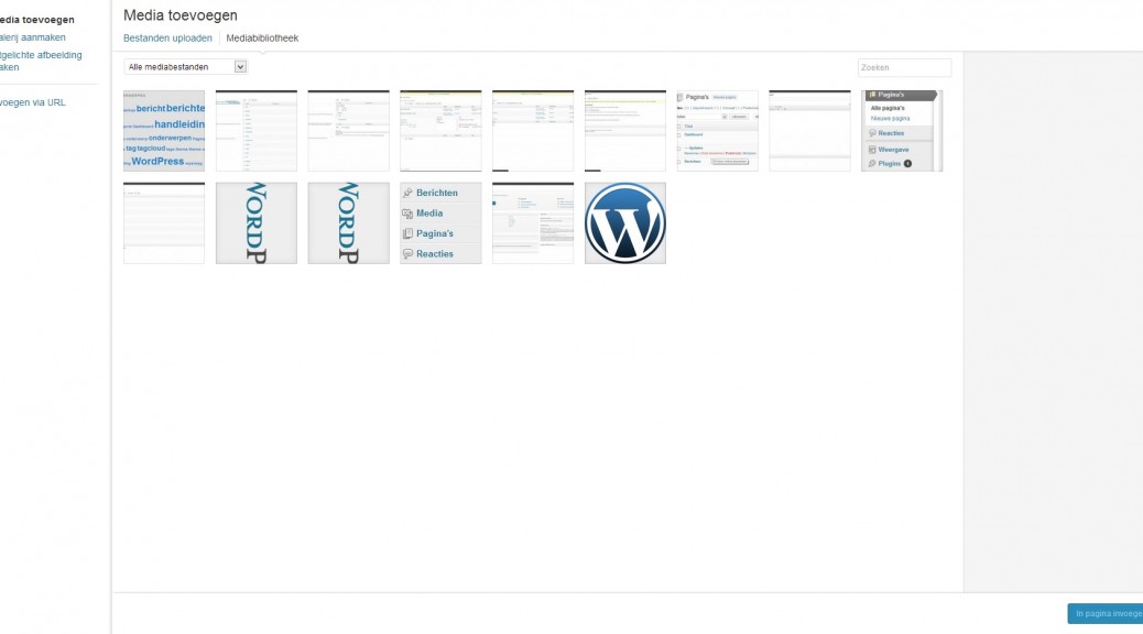 WordPress media - Media toevoegen - Handleiding WordPress door Compass Creations webdesign Gouda