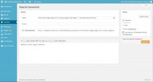 WordPress reacties - bewerken - Handleiding WordPress door Compass Creations webdesign Gouda